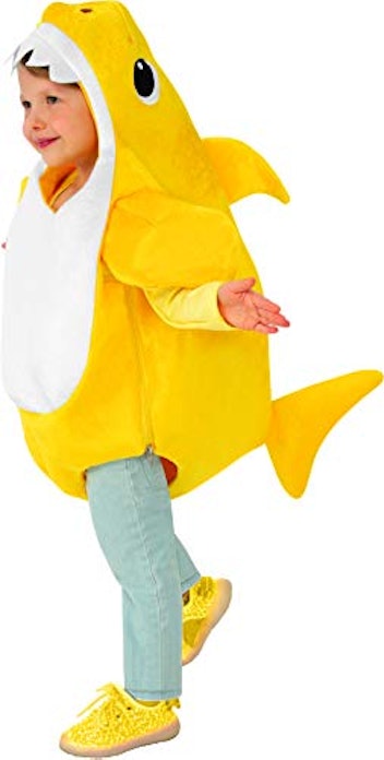 Yellow Baby Shark Costume with Sound Chip