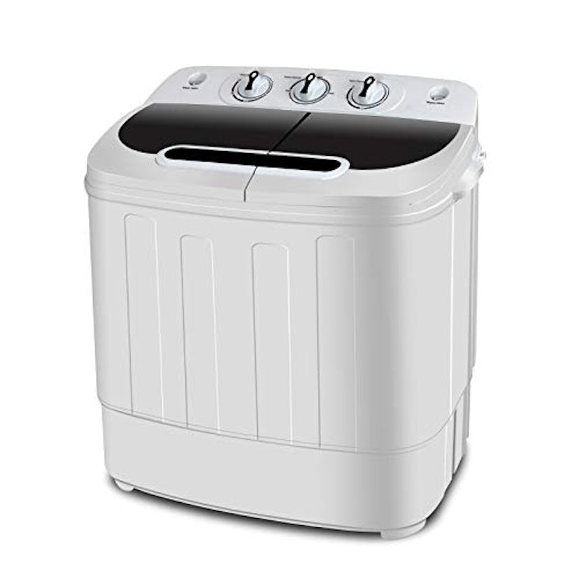 SUPER DEAL Portable Compact Mini Twin Tub Washing Machine