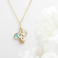 MignonandMignon Personalized Birthstone Necklace