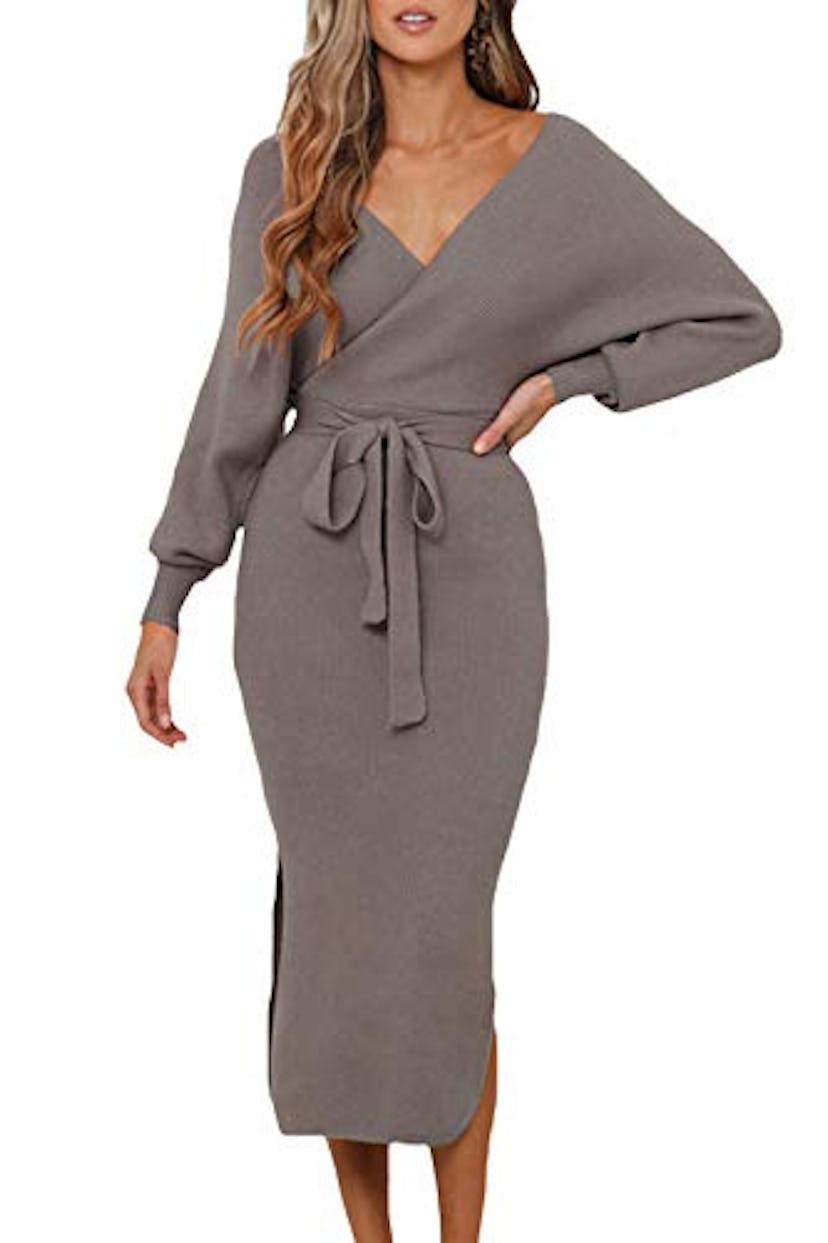 Fixmatti Wrap Knit Dress