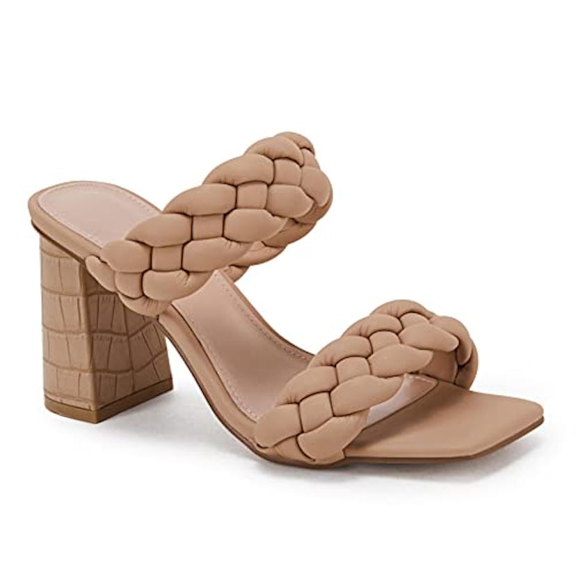 Syktkmx Braided Heeled Sandals