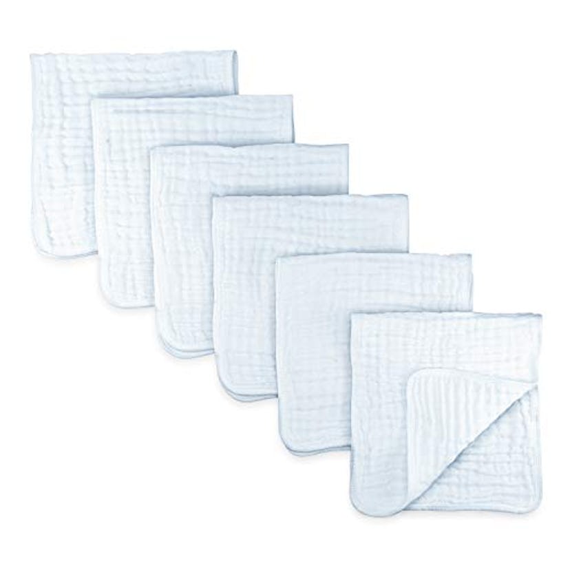 Muslin Burp Cloths - 6-Pack, Large