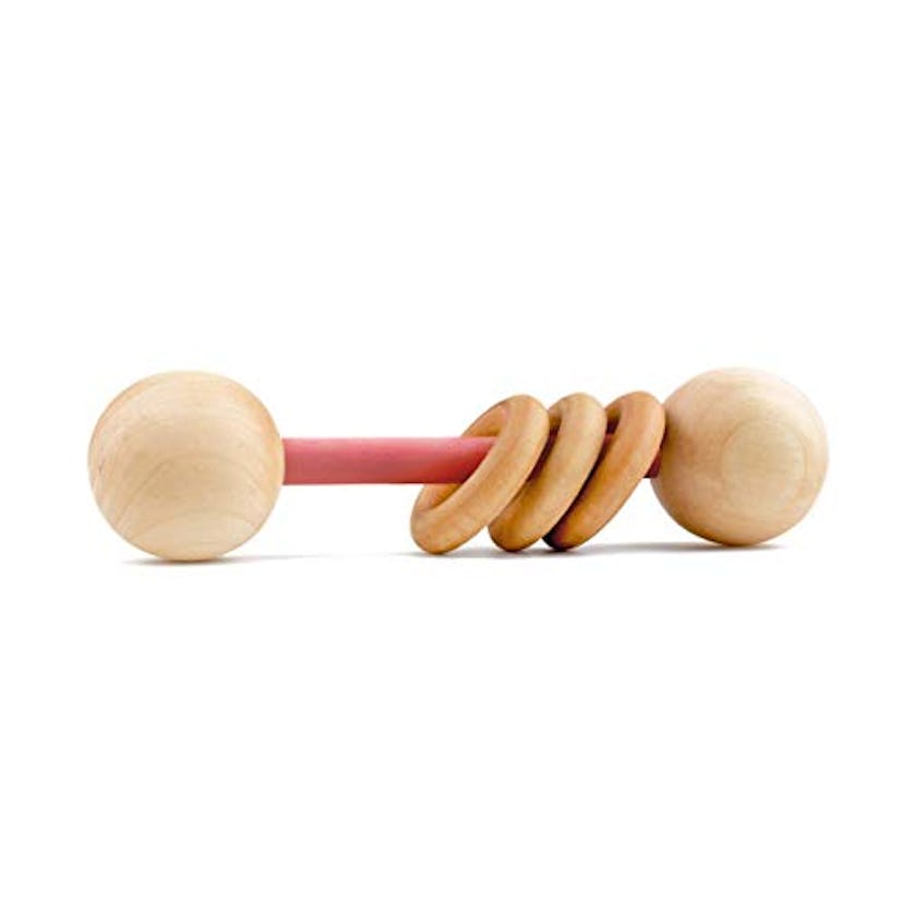 Homi Baby Organic Wood Rattle