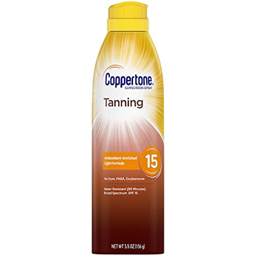 Coppertone Tanning Dry Oil Sunscreen Continuous Spray SPF 15