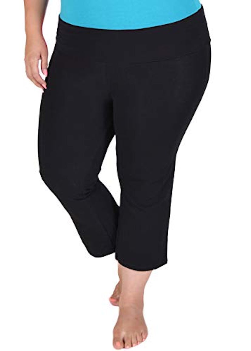 Stretch is Comfort Women's Plus Size Capri Yoga Pants