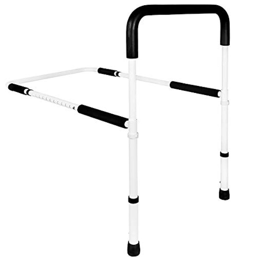 Vaunn Medical Adjustable Bed Assist Rail Handle and Hand Guard Grab Bar