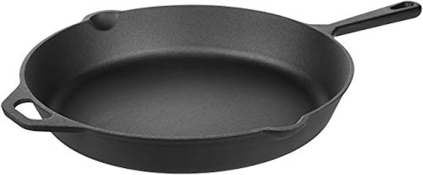 AmazonBasics Pre-Seasoned Cast Iron Skillet Pan, 15 Inch