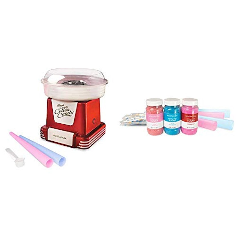 Nostalgia Retro Cotton Candy Maker and Party Kit