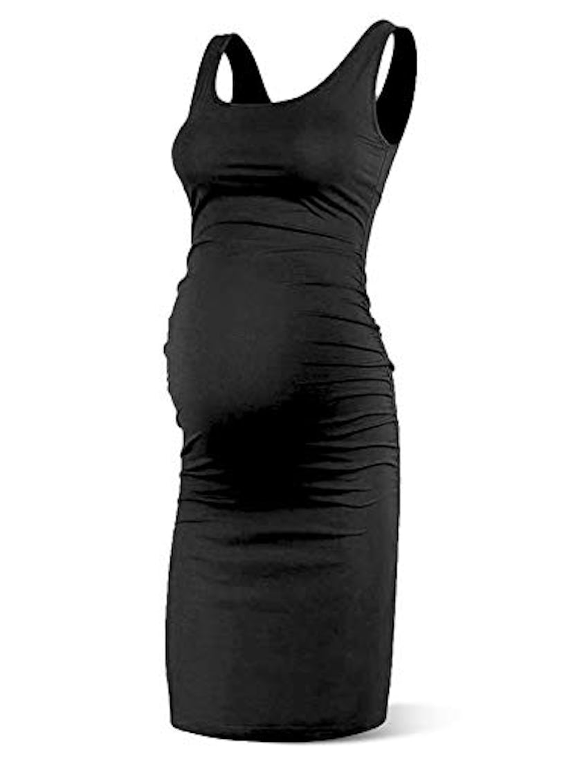 Rnxrbb Women Summer Sleeveless Maternity Dress