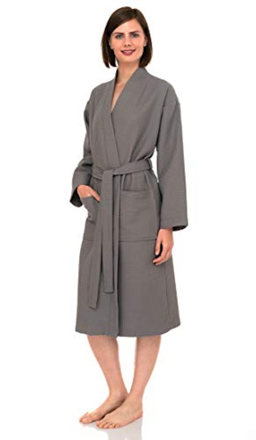 Turkish Cotton Waffle Bathrobe