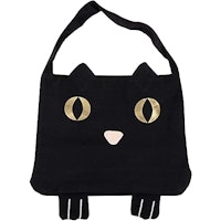 Juvale Black Cat Trick or Treat Halloween Tote Bag 