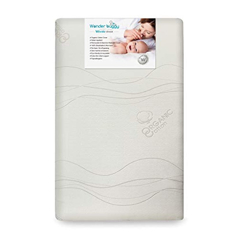 Wonder Dream 5-Inch Organic Dual Firmness Mini Crib Mattress