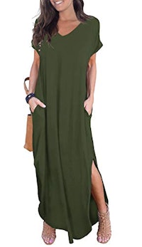 Grecerelle Casual Short Sleeve Maxi Dress