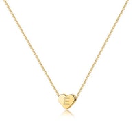 Turandoss Heart Initial Necklaces