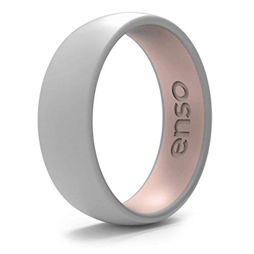 Enso Rings Dual Tone Silicone Wedding Band 