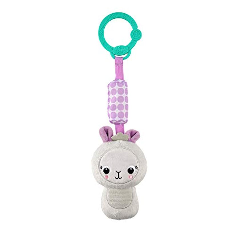 Bright Starts Chime Along Friends On-The-Go Take-Along Llama Toy 