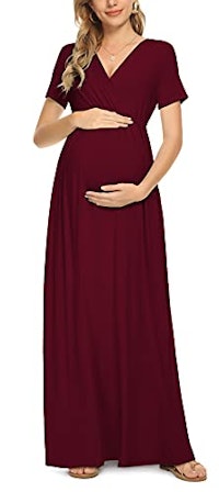 Xpenyo Women's Maternity Maxi Dress