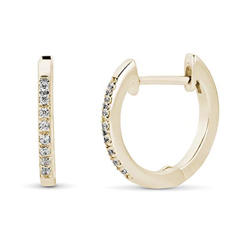 Eleganti Diamond Huggie Earrings