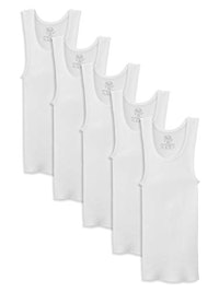 Fruit of the Loom Boys' Cotton Tank Top Undershirt Multipack