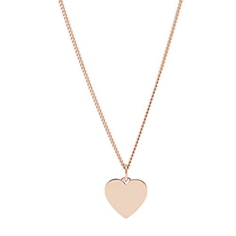 Rose Gold-Tone Pendant Necklace