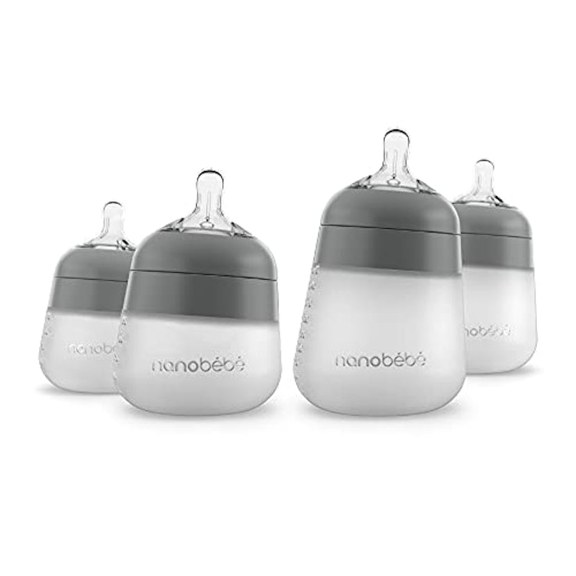 Nanobébé Flexy Silicone Baby Bottle (4-pack)