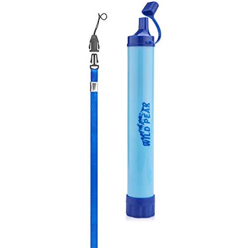 Wild Peak Water Filter Emergency Straw with Activated Carbon
