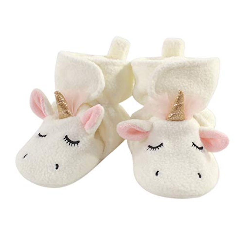 Hudson Unicorn Fleece Booties