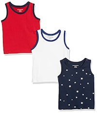 Amazon Essentials Boys' Sleeveless Tank Tops 3 Pack