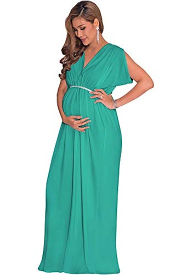 Koh Koh V-Neck Maternity Gown