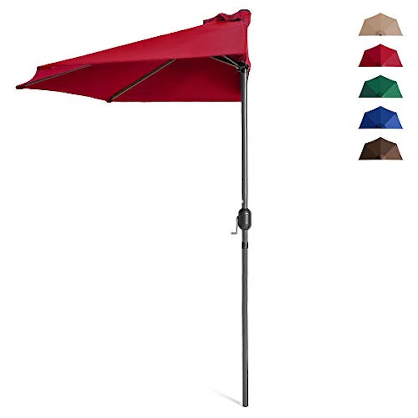 Best Choice Products Steel Half Umbrella