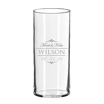 Personalized Glass Flower Vase