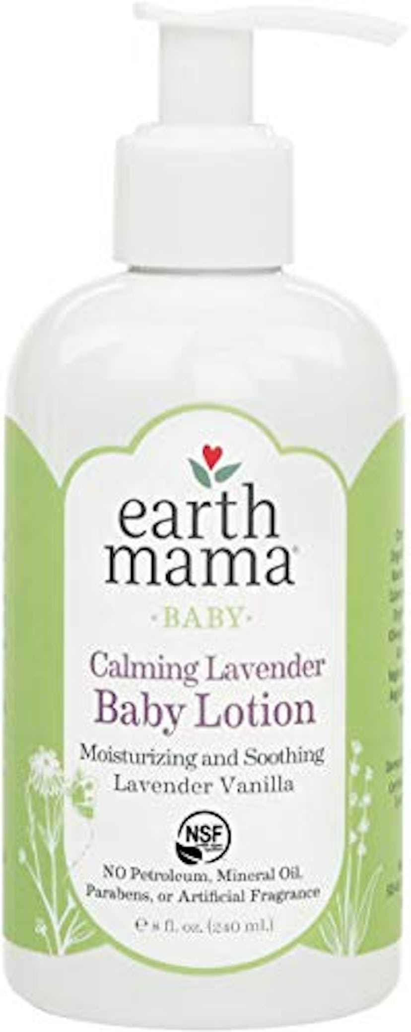 Earth Mama Calming Lavender Baby Lotion with Organic Calendula