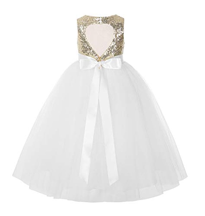 ekidsbridal Heart Cutout Dress