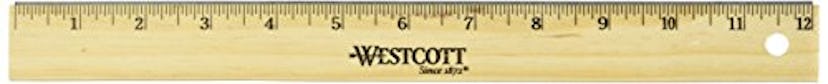 Westcott 12" Wooden Ruler - IT'S DURABLE