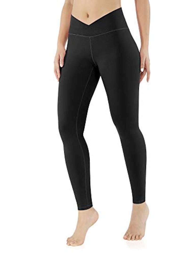 ODODOS Women's Cross-Waist Leggings