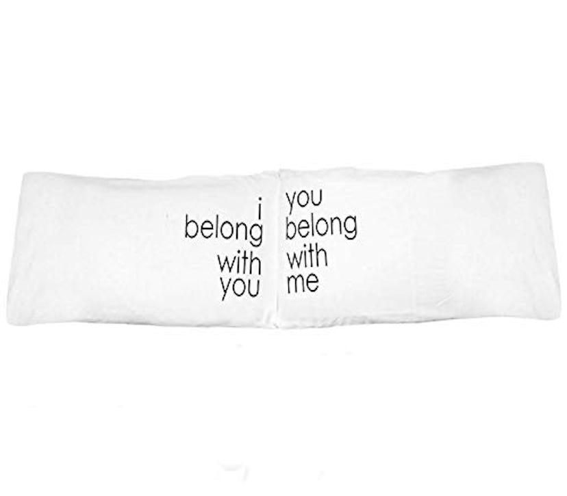 "I Belong with You" Couples Pillow Case Set