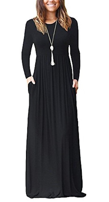 AUSELILY Women Long Sleeve Maxi Dress