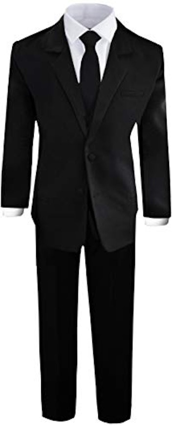 Black N Bianco Boys' Formal Black Suit