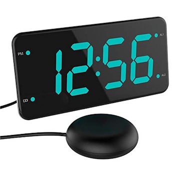 LIELONGREN Loud Alarm Clock with Bed Shaker