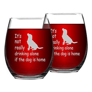 Gingprous Dog Wine Glasses (set of 2)