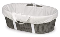 Badger Basket Woven Wicker Moses Basket With Bedding