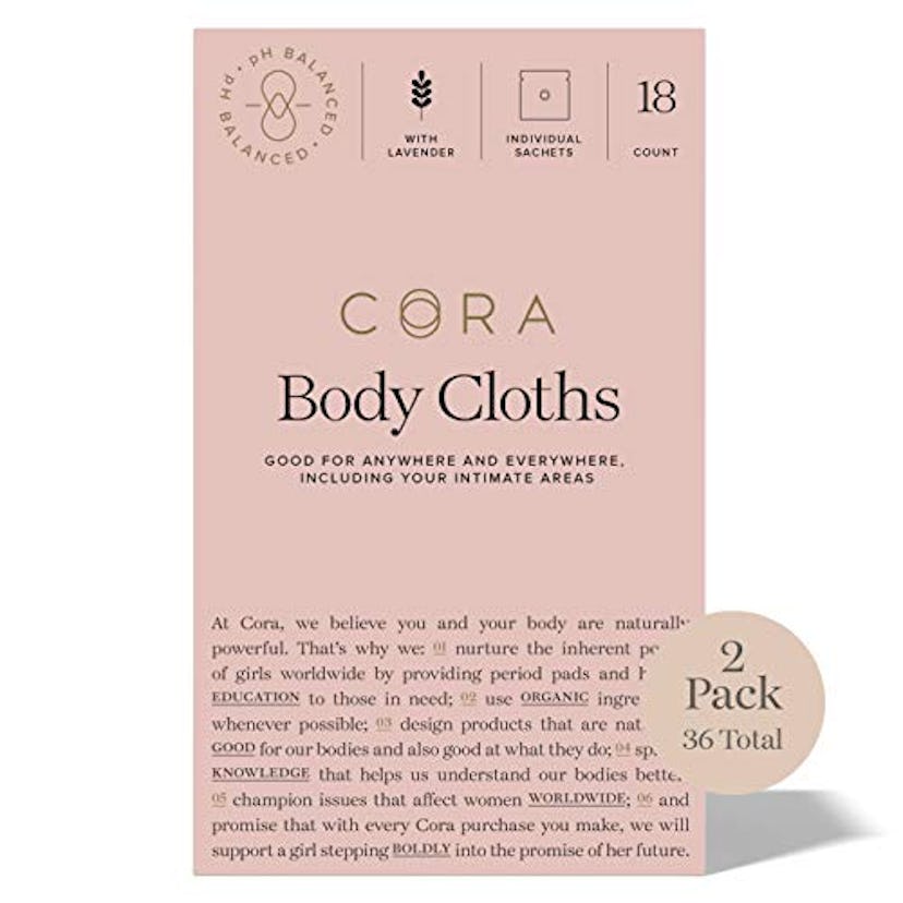 Cora Essential Oil Bamboo Feminine Wipes 