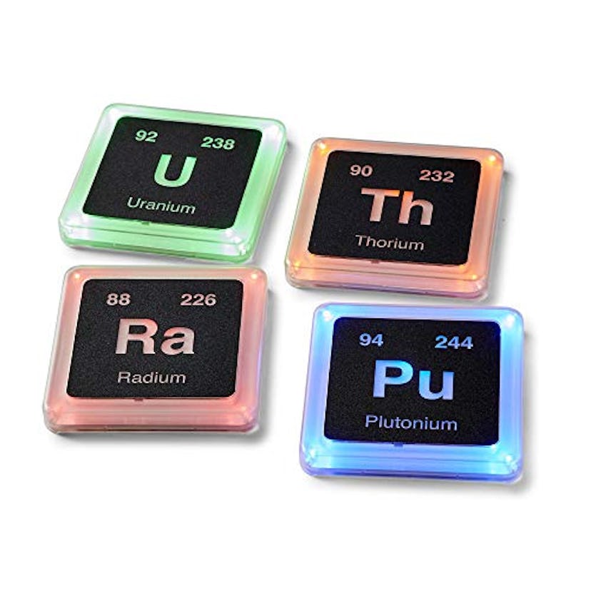Radioactive Periodic Table Of Elements Glowing Coaster Set