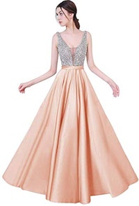 YuNuo Deep V Evening Gowns