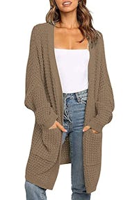 YIBOCK Chunky Cable Knit Cardigan
