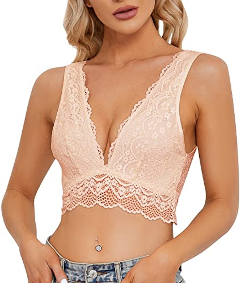 Yianna Unpadded Lace Bra