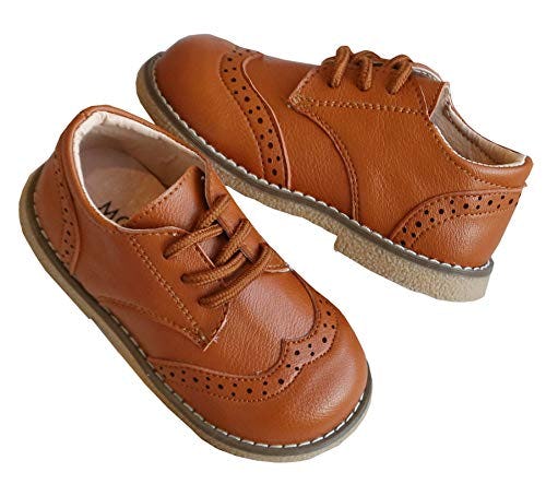childrens brown dress shoes
