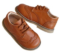 DADAWEN Toddler Oxford Shoes In Brown