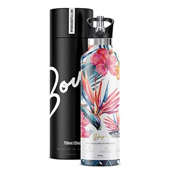 Bougie Water Bottle Stainless Steel with Straw