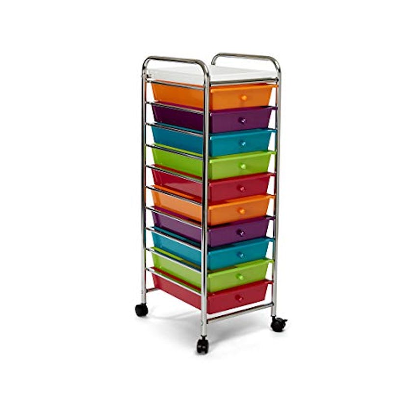 Seville Classics 10-Drawer Storage Cart